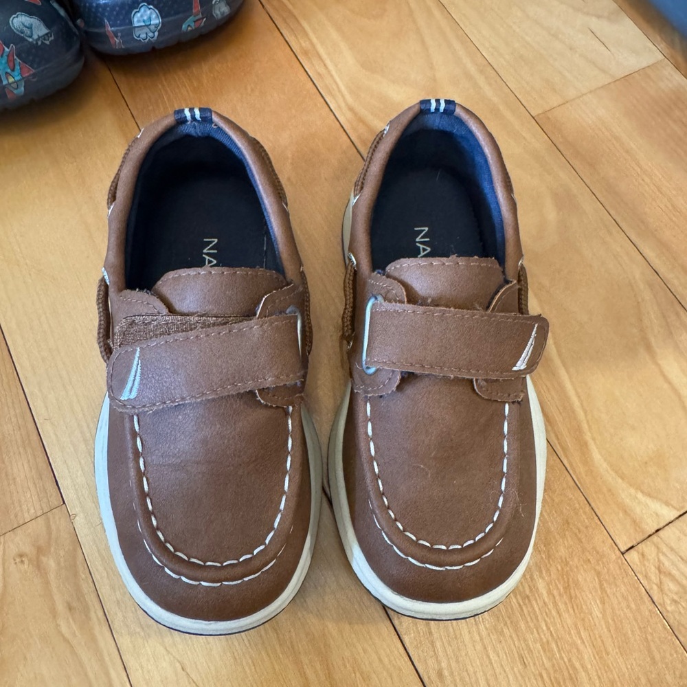 Brown Nautica Kids Boat Shoes